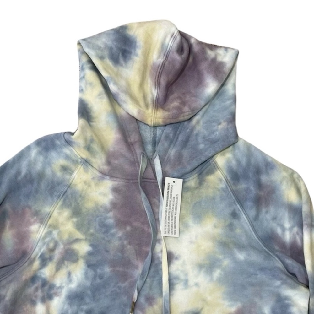 NEW Young Fabulous & Broke Oversized Hoodie Tunic Sweatshirt Blue Tie Dye Small - Picture 10 of 14